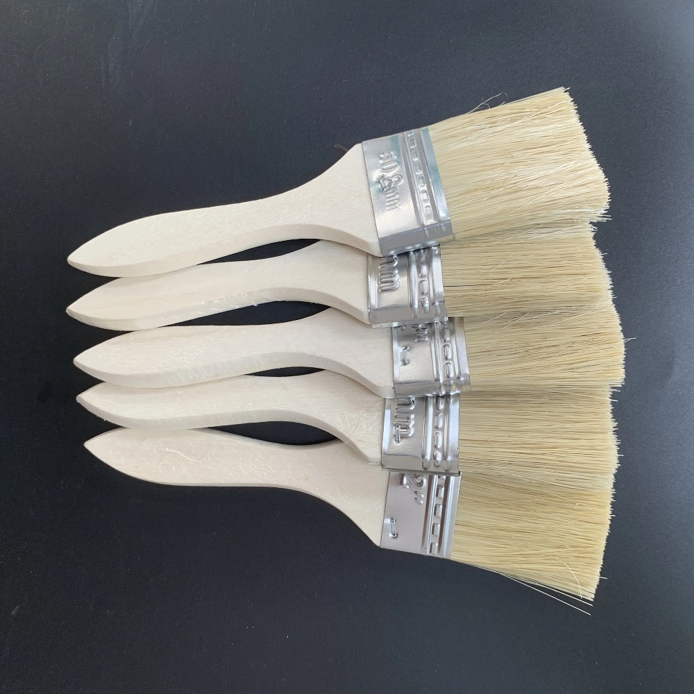 Wood Stain Brush - Ensemble de pinceaux en bois avec